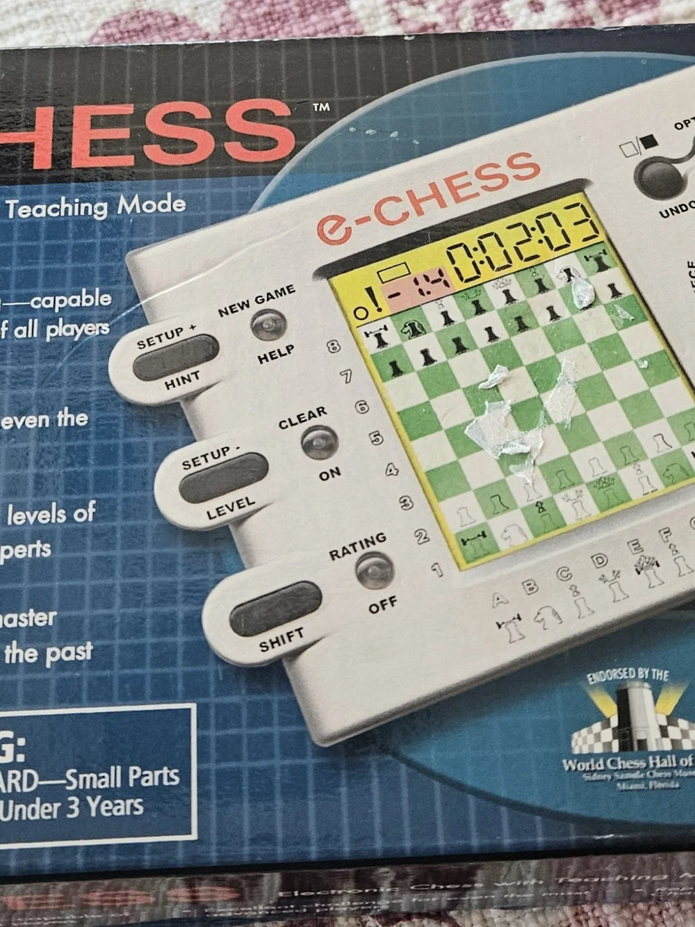 RadioShack 1990's E-Chess Electronic Handheld Game New in Box